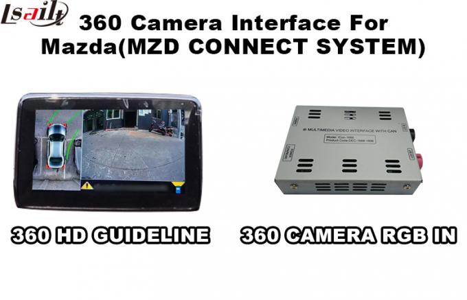 Mazda-Kamera-Schnittstelle mit der 360 Vogel-Ansicht HD 800X480 gab zu parkender Sicherheit aus