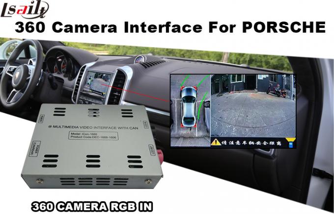 Porsche 360 RGB, wenn Rückauto-Rückseiten-Kamera-Schnittstelle geparkt wird