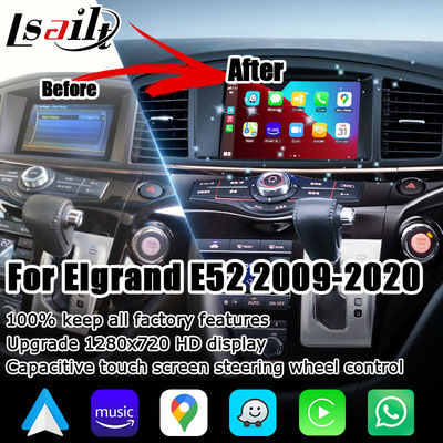 Touch Screen Nissan Elgrand Quests E52 IT06 drahtlose carplay androide kapazitive Selbstverbesserung