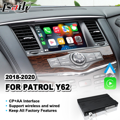 Drahtlose Android Selbst-Carplay Integrations-Schnittstelle Lsailt für Nissan Patrol Y62 2018-2020