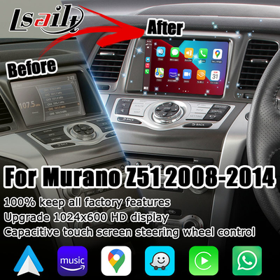 Schirmverbesserung multimedia HD Nissan Muranos Z51 drahtlose Carplay Android Selbst