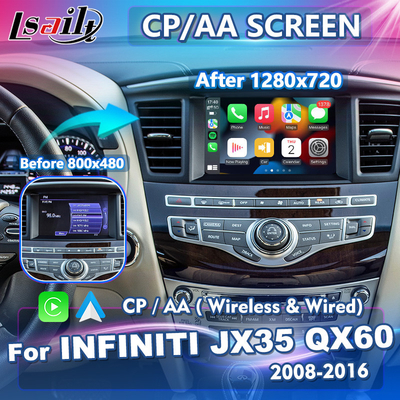 Infiniti JX35 QX60 8 Zoll drahtloser Selbst-HD Ersatz-Schirm Carplay Android