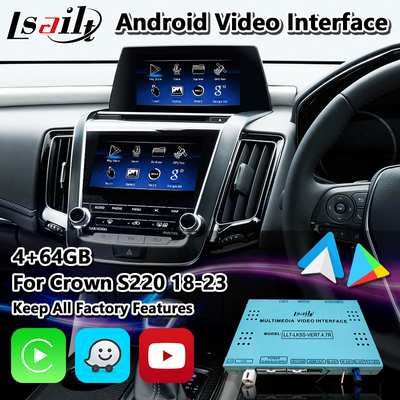 Multimedia-Videoschnittstelle Lsailt Android für Toyota-Krone S220 2018-2023 mit Carplay