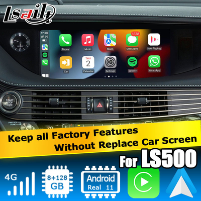 Lexus LS500 LS500h Upgrade Android 11 Carplay-Videooberfläche 8+128GB behalten alle Werkseigenschaften