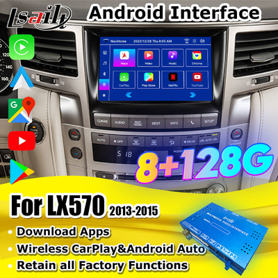 Lsailt CarPlay Android Interface Box für Lexus LX LX570 LX460d 2013-2021 8+128G inklusive NetFlix, YouTube