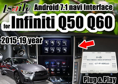 Multimedia-Videoschnittstellenstützradioapparat Androids 7,1 carpaly/Android-Auto für Infiniti 2015-2019 Q50 Q60