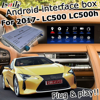 Navigations-Kastenvideo- Schnittstelle Lexuss LC500 LC500h GPS drahtloses carplay und androides Selbst-Spiel Youtube Google