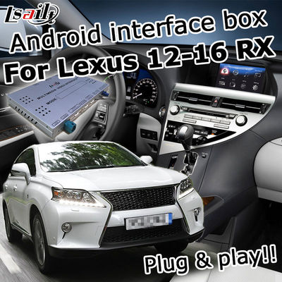 Version Lexuss RX350 12-15 Videoschnittstelle, des Navigations-Kastens 2/3GB RAM Android optionales carplay androides Auto