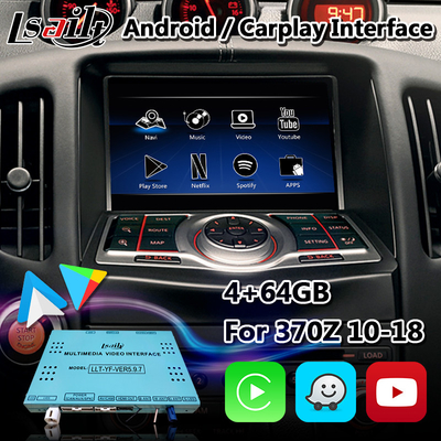 Lsailt Android Carplay Interface für Nissan 370Z mit Youtube Waze NetFlix