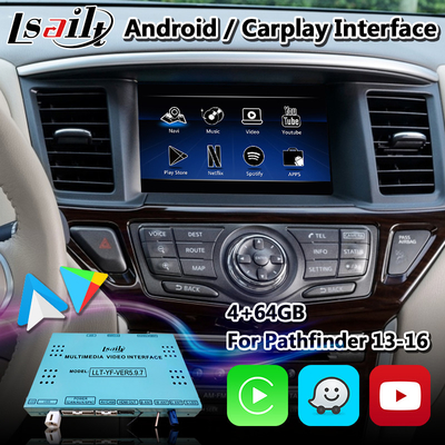 Lsailt Android Video Interface für Nissan Pathfinder R52 mit Wireless Carplay Android Auto