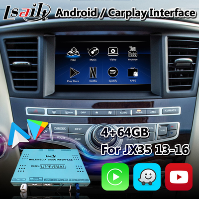 Android-Multimedia Carplay-Schnittstelle für Infiniti JX35 mit Auto Waze Youtube Android