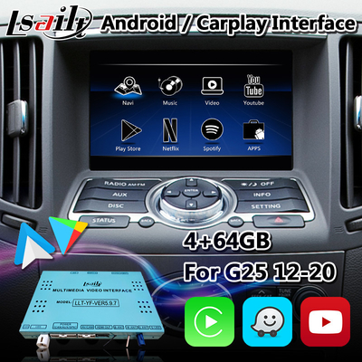 Navigations-Schnittstellen-Kasten Androids Carplay für Infiniti G25