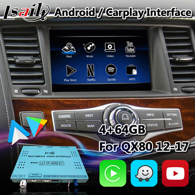 Android-Multimedia-Navigations-Schnittstelle für Infiniti QX80 mit drahtlosem Android Selbst-Carplay