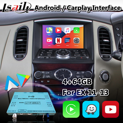 Schnittstelle Lsailt Android Carplay für Infiniti EX37 mit GPS-Navigation NetFlix Yandex