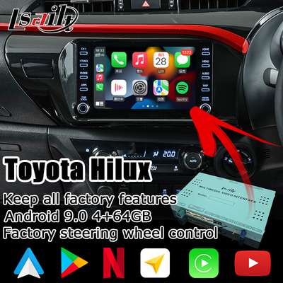 Multimedia Toyotas Hilux Android schließen drahtlose carplay androide Selbstnote 3 an
