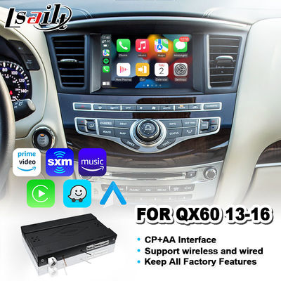 Lsailt Wireless Carplay Android Auto Interface für Infiniti QX60 2013-2016