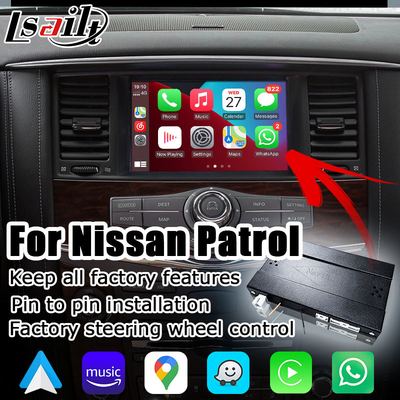 Nissan Patrol Y62 drahtlose carplay androide Selbst-Soem-Artverbesserung durch Lsailt