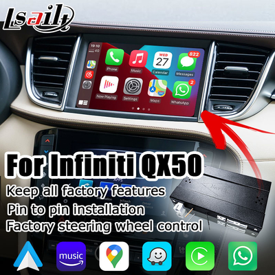Drahtloser Selbstmedienkasten Carplay Android für Infiniti QX50 Soem-Verbesserung 2018