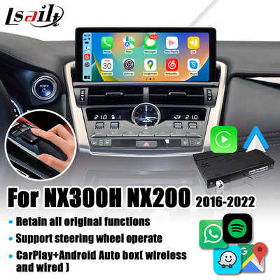 Lsailt Lexus CarPlay Interface für NX NX200T, NX300h 2016-2022 mit Linux-System, Spiegel-Verbindung