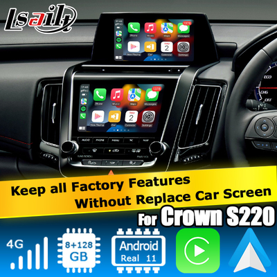 Toyota Crown S220 Android Multimedia drahtloses Carplay Android Auto mit Qualcomm 8+128GB