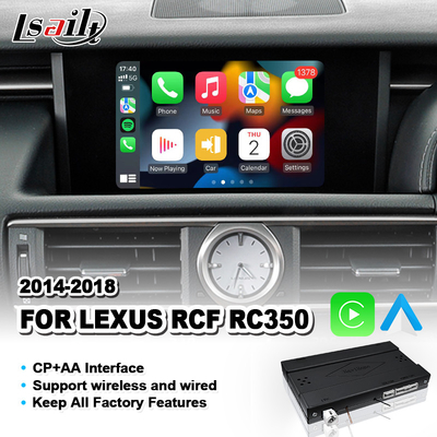 Drahtlose Android Auto Carplay-Schnittstelle für Lexus RC 350 300h 200t 300 AWD F Sport 2014-2018