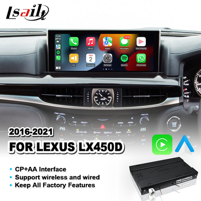 Drahtlose CP AA Android Auto Carplay Schnittstelle für Lexus LX 450d 570 570s VDJ200 J200 2016-2021
