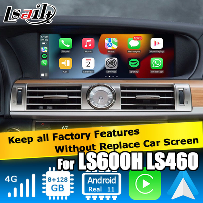 Lexus LS460L LS600hL Android 11 Carplay Videooberfläche basiert auf Qualcomm 8+128GB