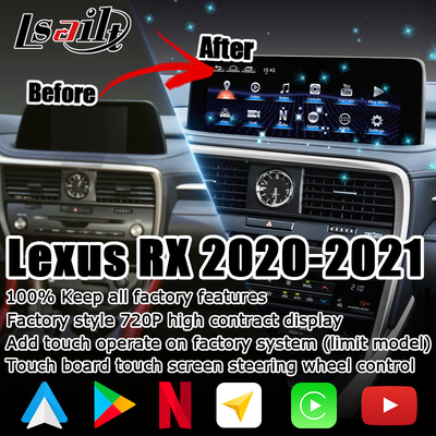 HD 12,3 Zoll Android Bildschirm Upgrade für Lexus RX350 RX450h Lsailt Android Auto Carplay