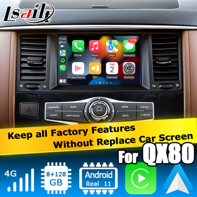 Carplay Android Auto Multimedia Schnittstelle Video Box Schnittstelle Infiniti QX80 2018