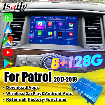 Lsailt Smart Infotainment Modul für Nissan Patrol 2017-2019 In-Car Multimedia Integrationssysteme inklusive CarPlay