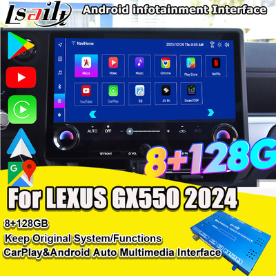 Pin to Pin Android Infotainment-Schnittstelle für Lexus GX550 2024 RX NX LX ES Einschließlich YouTube, NetFlix, Google Play, Waze