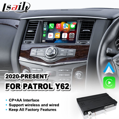 Carplay Android Auto Multimedia-Schnittstelle für 2020-2023 Nissan Patrol Y62