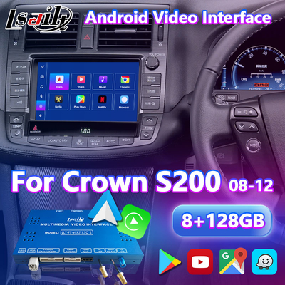 Lsailt Android Multimedia Video-Schnittstelle für 2008-2012 Toyota Crown S200 GWS204 GRS204 URS204 UZS207 Athlete Majesta