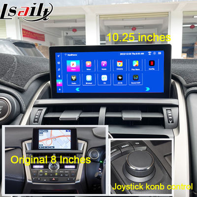 Lexus Android-Bildschirm 8 Core Qulcomm Multimedia-Display für LEXUS NX200T NX300H 2014-2021 Unterstützung für Joystick Rotary Knot Control, YouTube, Google Play, CarPlay