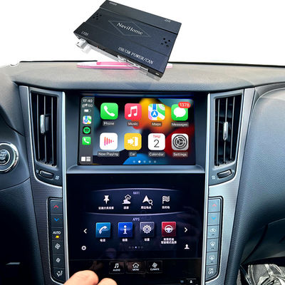 Q50 Q60 OEM Apple CarPlay Upgrade Modul Integration Handy-Spiegelung, AC-Temperaturanzeige, Google Maps, Spotify