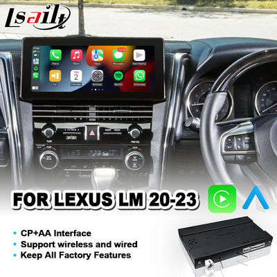 Lsailt OEM CarPlay Interface Modul für 2020-2023 Lexus LM 350 LM300h LM350 Werksdisplay Kabelloses Android Auto