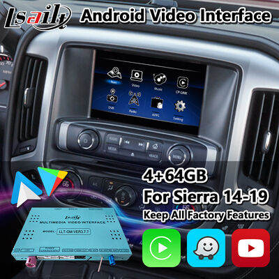Lsailt Android Car Navigation Video-Schnittstelle für 2014-2019 GMC Sierra 1500 2500 3500 Intellilink-System