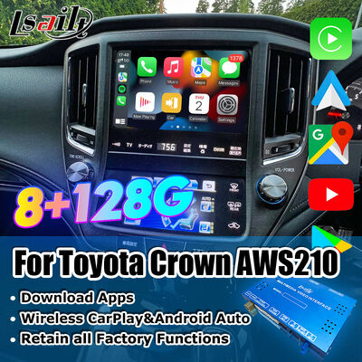 Android 13 Multimedia Video Interface für Crown S210 AWS210 GRS210 GWS214 GWS215 Majesta Athlete Royal Saloon OEM Bildschirm Upgrade mit Wireless CarPlay