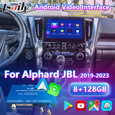 Lsailt Android Carplay Video Interface für 2019 -2023 Toyota Alphard Vellfire JBL High Version