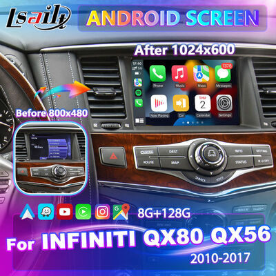 Lsailt Android Carplay Multimedia-Bildschirm für 2010-2017 Infiniti QX80 QX56