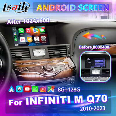 Lsailt Android Carplay Multimedia-Bildschirm für 2010–2023 Infiniti M25 M30d M37 M56 M35h Y51 Q70