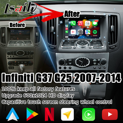 GPS-Navigation NISSAN Multimedia Interface Android Carplay 1.8G für Infiniti G37 G25