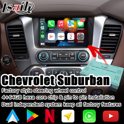 Carplay Kastenselbstschnittstelle Androids für Chevrolet Suburban Tahoe mit Rearview WiFi-Video