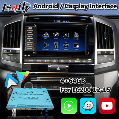 Lsailt Android Multimedia Video Interface für Toyota Land Cruiser LC200 2013-2015 mit Android Auto Carplay