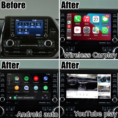 Auto-Video-Schnittstelle drahtlose Carplay Android Auto Android 13 TOYOTA Highlander
