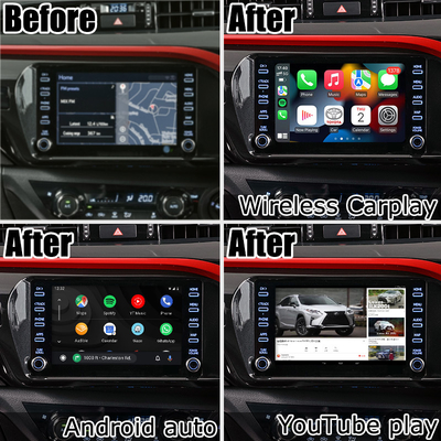 Toyota Hilux Android 13 Multimedia-Video-Schnittstelle drahtlose Carplay Android Auto Touch 3