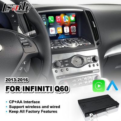 Lsailt Android Auto CP AA OEM Integration Carplay Schnittstelle für Infiniti Q60 2013-2016