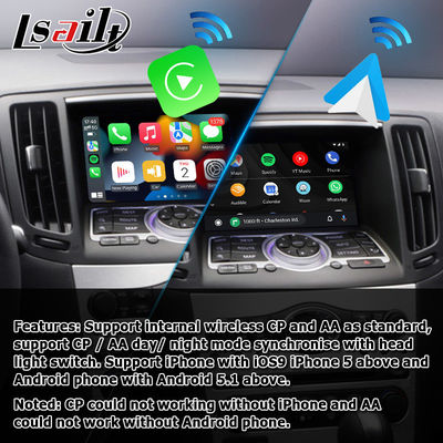 Wireless Carplay Android Auto für Infiniti G37 G25 Q40 Q60 370GT Skyline 08IT