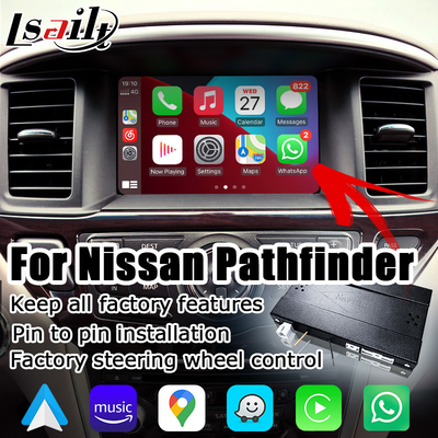 Drahtloser Selbstnavigations-Kasten Carplay Android für Nissan Pathfinder R52 2017-2021