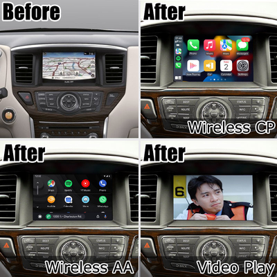 Drahtloser Selbstnavigations-Kasten Carplay Android für Nissan Pathfinder R52 2017-2021